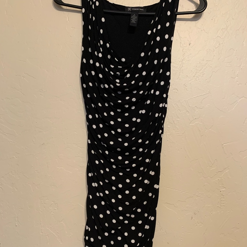 Polka dot comfortable dress